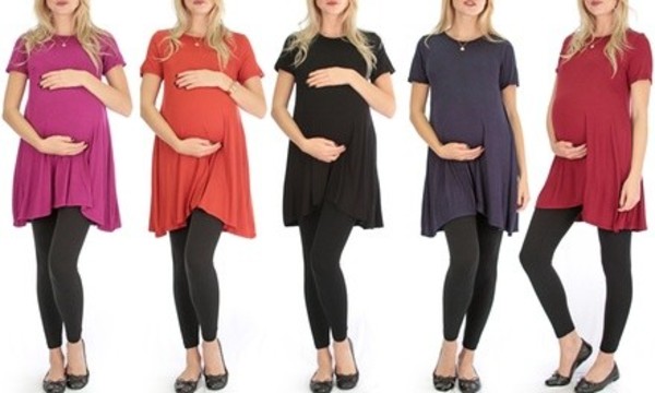 Lyss Loo Women's Maternity T-Shirt Tunic