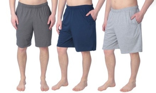 Fruit of the Loom Men's Cotton Shorts with Side Pockets (3 Pack)