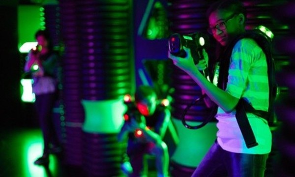 Bowling, Arcade Game Play, and Unlimited Laser Tag Package for Two, Four, or Six at Quarters (Up to 49% Off)