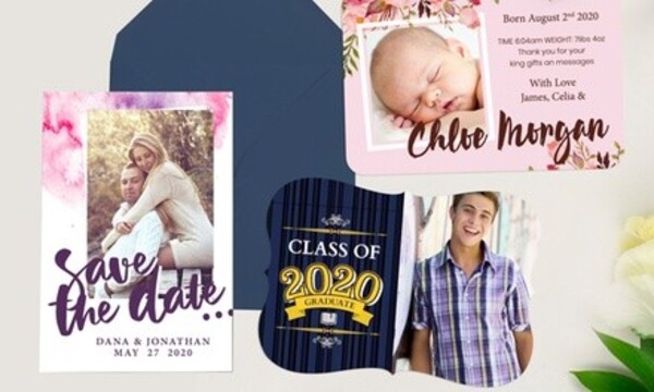 Custom Holiday Photo Cards, Shaped Design with Free Shipping Options from Printerpix (Up to 83% Off) 