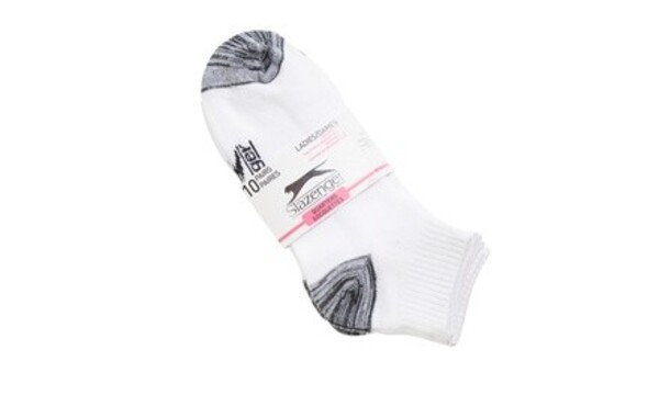 Slazenger Ladies Breathable Comfort Soft Athletic Socks (10 - 20 Pack)
