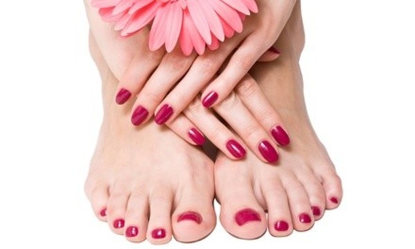 One Manicure and Pedicure, or One Gel Manicure at K Nail Bar (Up to 54% Off)