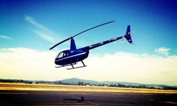 $259 for a 20-Minute Sonoma Valley Helicopter Tour and Food and Wine Pairing for Up to 3 ($465 Value)  