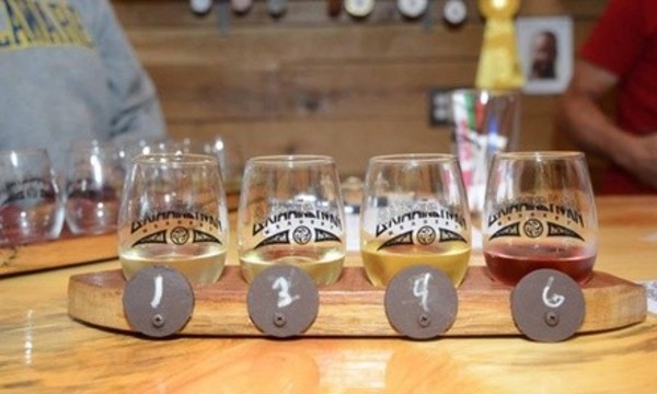 Two or Four Flights of Four Samples of Mead for Two or Four People at Brimming Horn Meadery (Up to 44% Off)