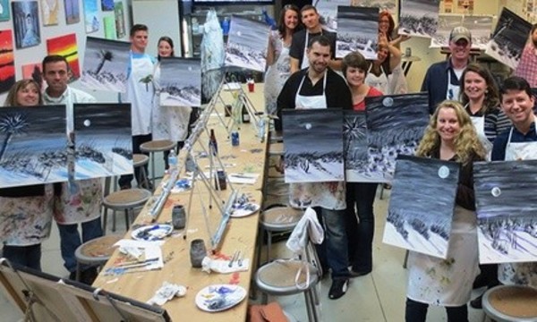 Two-Hour Painting Class for Up to Four People at Fear No Easel (Up to 53% Off)
