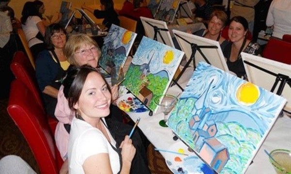 Wine and Painting Class for One or Two at Wine and Canvas - Charlotte (Up to 49% Off)