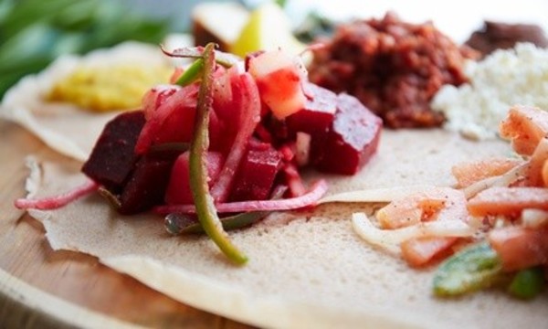 Ethiopian and Indian Cuisine for Lunch or Dinner at Elephant Walk Injera and Curry House (Up to 46% Off). 
