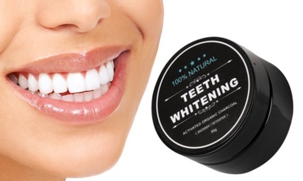 One, Two, or Four 30g Bottles of Charcoal Teeth Whitening Powder from My Beauty Secrets USA (80% Off)  