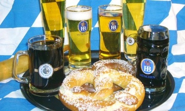 $15 for a German Beer Sampler with Pretzels for Two at Helga's German Restaurant and Deli ($26 Value)