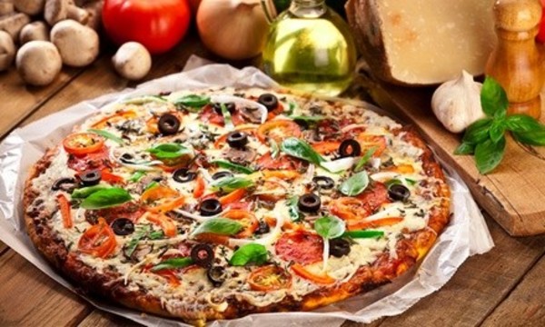 One Large Pizza and One Small Goofy Bread for dine in at Vito's Italian Restaurant (Up to 45% Off). 