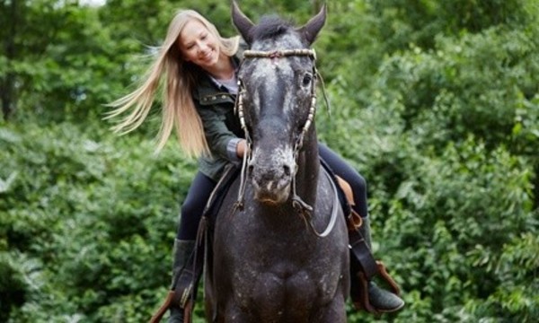 $25 for One 60-Minute Private Horseback-Riding Lesson at Rushlow’s Arabians ($45 Value)