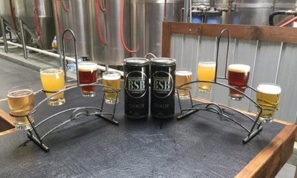 Beer Tasting Package With Crowlers for Two or Four People at Backstreet Brewery - Anaheim (Up to 36% Off)