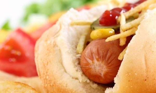 $5.25 for $10 Worth of Gourmet Hot Dogs and Specialty Sausages at The Hot Dog Shoppe