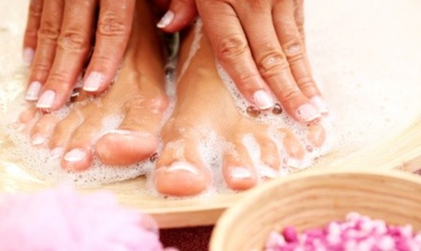 Shellac Manicures with Optional Aveda Spa Pedicures at Pavana Salon (Up to 52% Off). Four Options Available.