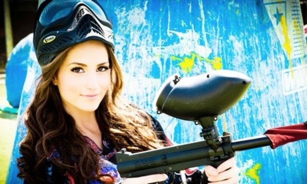 Paintball Gun, Mask Rental, and Field Admission for 6 or 12 at Paintball International (Up to 84% Off)