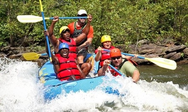 Half-Day River Rafting and Ziplining Trip for One or Two at Ocoee Zipz (Up to 38% Off) 