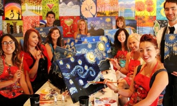 Painting Class for One or Two  at The Paint Mixer - Park City Studio and Sugar House Studio (Up to 36% Off)