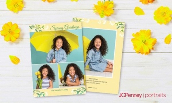 Professional Photo Session with 36, 60, or 84 5”x7” Premium Cards at JCPenney Portraits (Up to 79% Off)