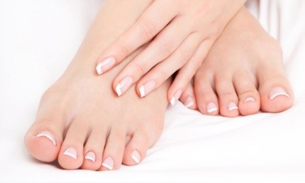 Shellac Manicure or Silver Leaf Spa Pedicure at Silver Leaf Spa (Up to 36% Off)

