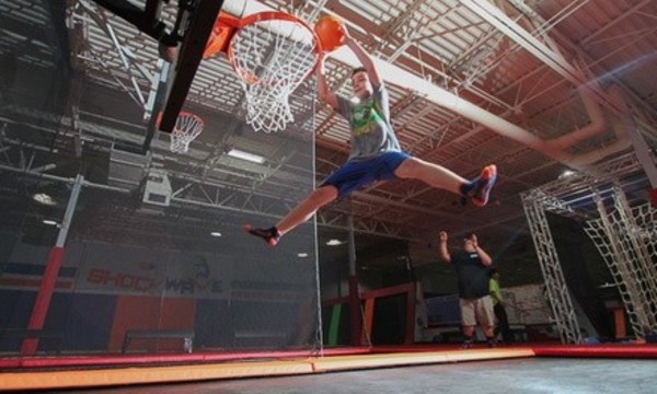 Two Hours of Jump Time with Socks & Ninja Course at Shockwave Trampoline Parks (Up to 40% Off)