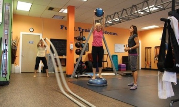 Five or Ten Boutique-Style Group Training Sessions at Fitness Forward (Up to 68% Off)