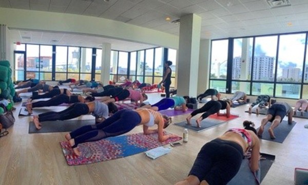 One Month of Unlimited Yoga Classes or Five Classes at Green Monkey (Up to 63% Off)