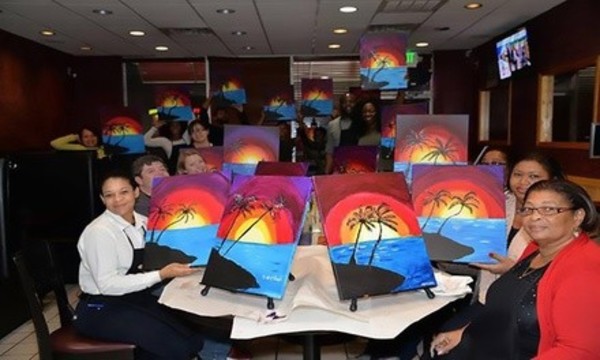 Paint Party Admission for Two or Four or a Private Party for Up to 10 at Taste of Color LLC (Up to 48% Off)
