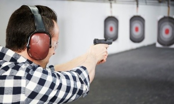 Shooting-Range Package for Two or One-Month or One-Year Membership at Hi-Caliber Firearms (Up to 52% Off)