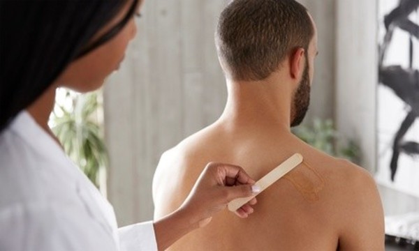 One Upper/Lower or Full Men's Back Wax at Beautiful Wax Space (Up to 57% Off)