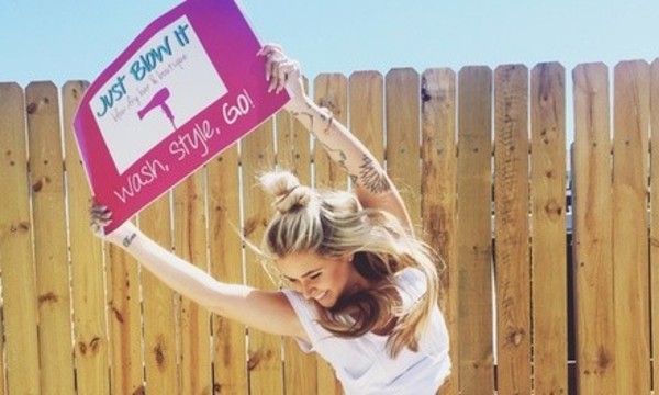 $56.50 for Three Social Styling Sessions at Just Blow It $105