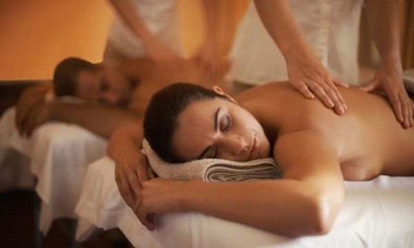 $119 for One 60-Minute Couples Massage with Choice of One Elevation Add-On at Massage Heights ($278 Value)