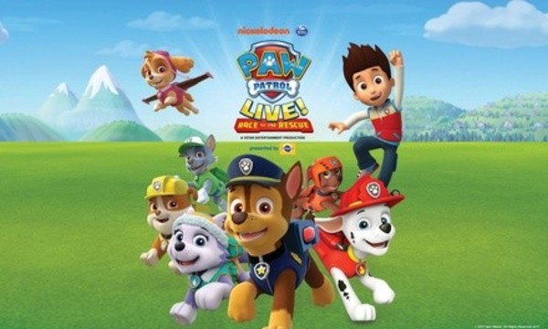 PAW Patrol Live! Race to the Rescue on Saturday, November 24, at 10 a.m. or 2 p.m. or Sunday, November 25, at 10 a.m.