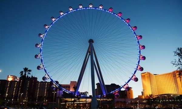 Zipline and Observation Wheel Tickets at The High Roller at the LINQ (Up to 28% Off). Four Options Available.