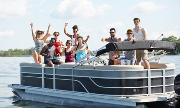 Full-Day 20-Foot Pontoon Boat Rental for Up to Ten People at Bartlett Lake (Up to 26% Off)