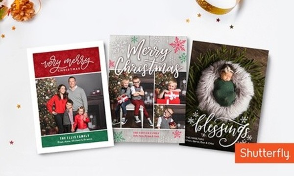 Professional Photo Session with 5"x7" Shutterfly Premium Holiday Cards at JCPenney Portraits (Up to 75% Off)