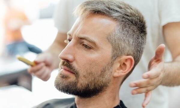 One or Three Men's Haircuts at Blue Salon & Spa (Up to 65% Off)