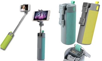 4-In-1 Selfie Stick, Phone Mount, Bluetooth Speaker, & Power Bank
