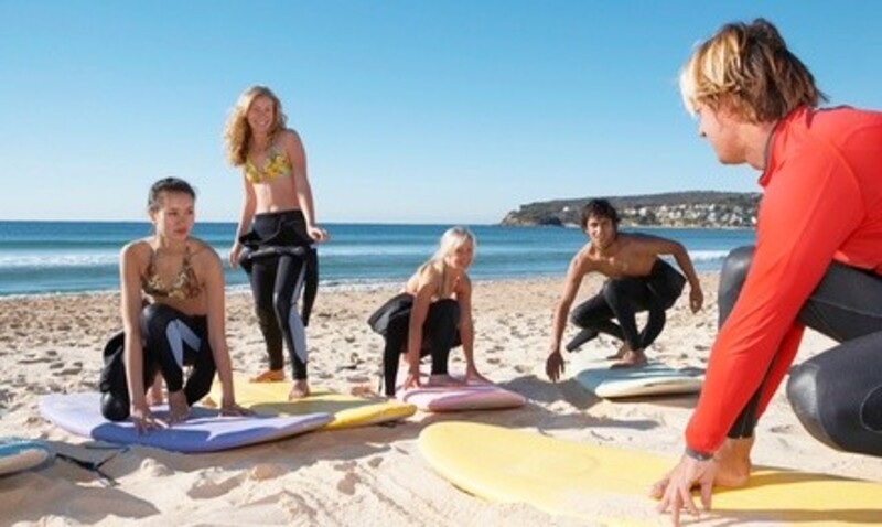 One-Hour Surfing Lesson for One or Two, or Two-Hour Surfing Lesson for Two at SURFS UP NY (Up to 42% Off)