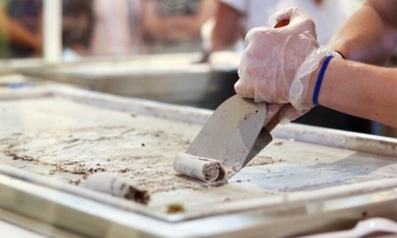 Rolled Ice Cream and Drinks at Icicles (Up to 40% Off). Two Options Available.