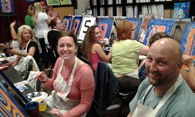 Two- or Three-Hour In-Studio BYOB Canvas or Glass Painting Class at Studio West Gallery (Up to 40% Off)
