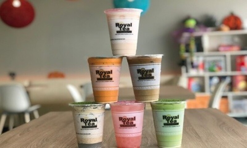 Boba Teas and Desserts at Royal Tea (Up to 40% Off). Three Options Available.