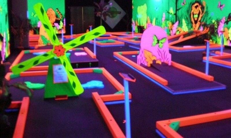 Mini Golf for One, Two, Four, or Six, or Mini Golf and Laser Maze for Two at Glowgolf 