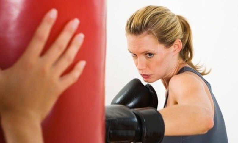 Five or Ten Kickboxing Classes with Personal-Training Session and Boxing Gloves at AtomicKickboxing.com (Up to 90% Off) 