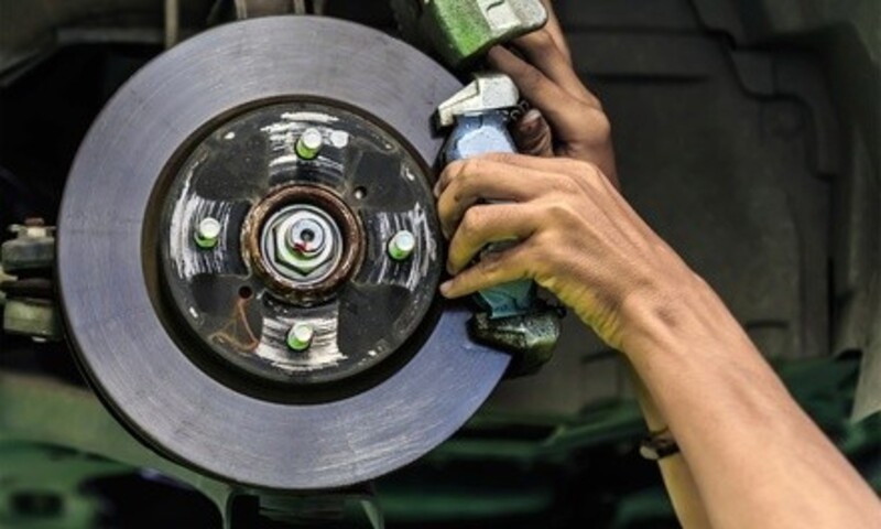 One Brake Pad Replacement for Front, Rear, or Both with New Pads at Meineke Car Care Center (Up to 68% Off)  