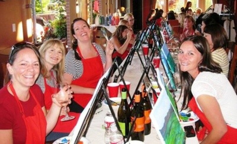 $28 for Paint and Sip Admission for One from Corks and Canvas Events Seattle ($40 Value)  
