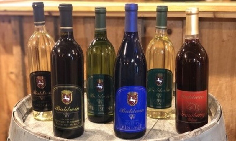 Three- or Six-Bottle Carry-Out Bottle Samplers at Baldwin Vineyards (Up to 12% Off)