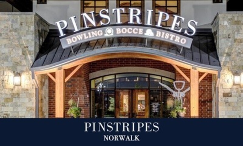 Bowling and Bocce Ball at Pinstripes Norwalk (Up to 45% Off). Two Options Available. 