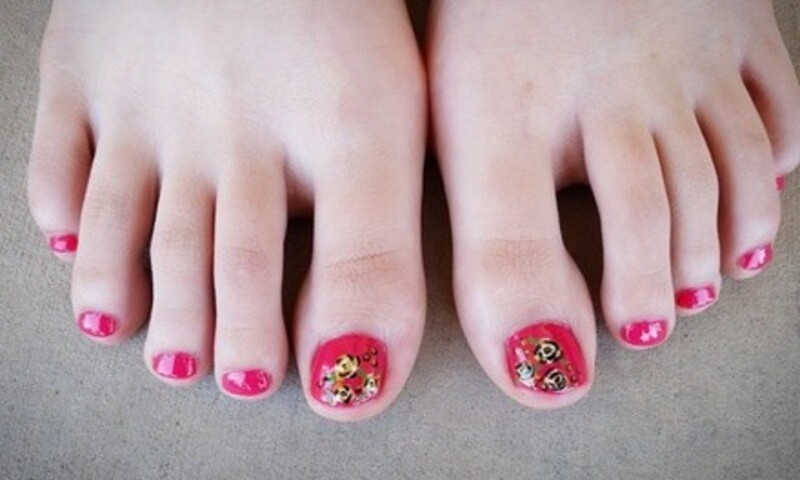 Manicure and Pedicure at The Salon Spot (Up to 48% Off). Eight Options Available.