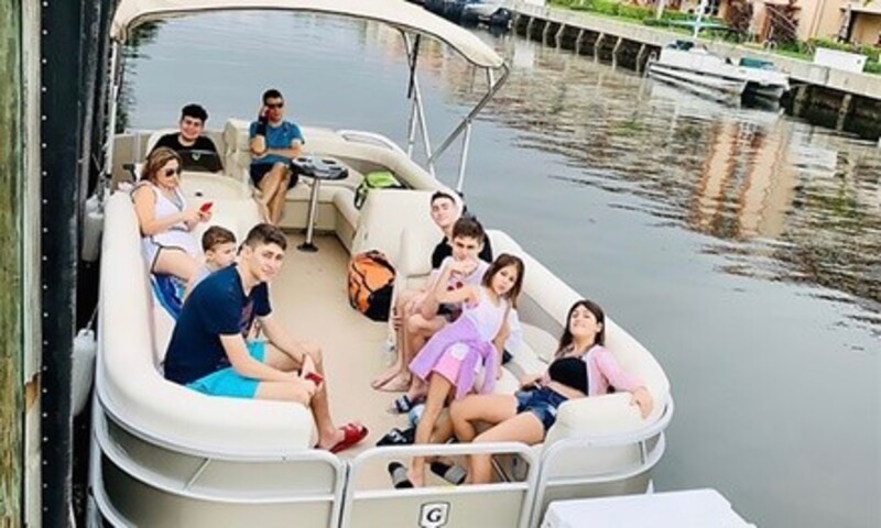 Two- or Four-Hour Pontoon Boat Rental for Up to Five without Captain from Captain Hook Rentals (Up to 77% Off)