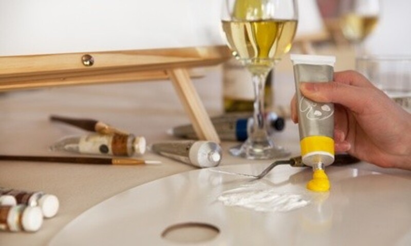 One BYOB Wine Glass-Painting Class for One, Two, or Ten at The Craft Clique (Up to 40% Off)
